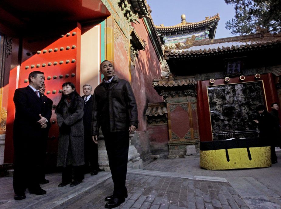 Лучшие фотографии, сделанные в ходе визита президента США Барака Обамы в Китай 11