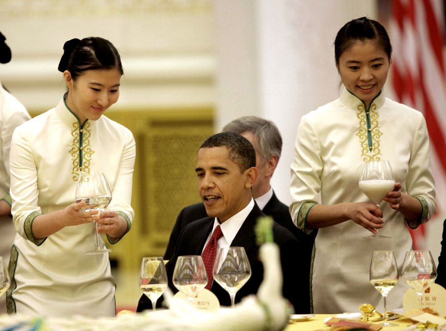 Лучшие фотографии, сделанные в ходе визита президента США Барака Обамы в Китай 13
