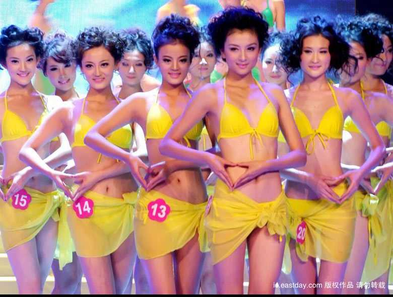 Сексуальные модели на Китайском конкурсе нижнего белья 2009 года 