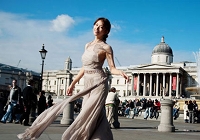 Тайваньская супермодель Линь Чжилин в Лондоне