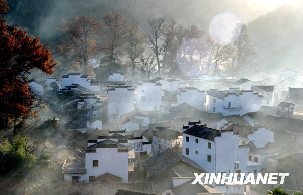 Красивые зимние пейзажи в уезде Уюань провинции Цзянси 