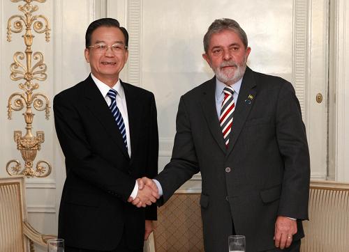 Премьер Госсовета КНР Вэнь Цзябао встретился с президентом Бразилии