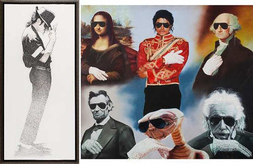 Художественные работы известных мастеров, посвященные «королю поп-музыки» Майклу Джексону 