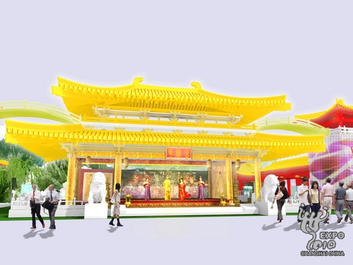 Началась работа по отделке внутреннего интерьера выставочного павильона провинции Шэньси 