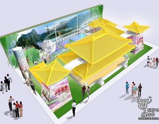 Началась работа по отделке внутреннего интерьера выставочного павильона провинции Шэньси