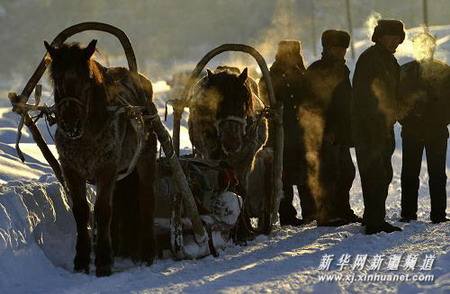 Кэкэтохай СУАР – второй полюс холода Китая густо покрыт снегом