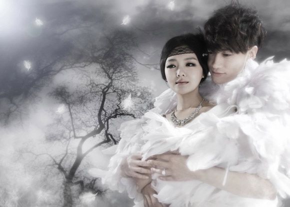 Тайваньские звезды Сюй Сиюань и Хэ Жуньдун в свадебных снимках