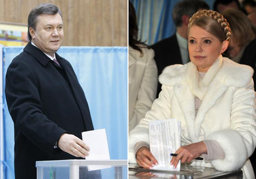 По данным ЦИК Украины, во второй тур президентских выборов выходят В. Янукович и Ю. Тимошенко