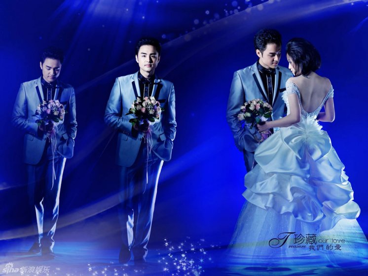 Красивые свадебные фотографии артистов Мин Дао и Чэнь Цяоэнь 