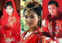 Звезды в китайских традиционных нарядах невест