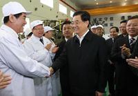 Председатель КНР Ху Цзиньтао 24-26 января с.г. совершил инспекционную поездку в пров. Шэньси
