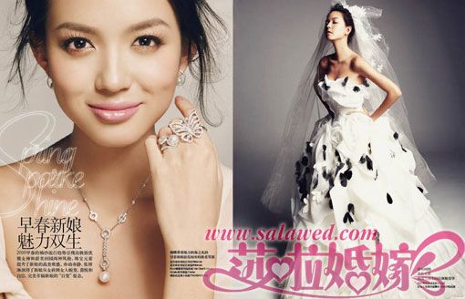  «Мисс Мира» Чжан Цзылинь в свадебных платьях