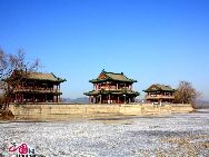 Зимние пейзажи в императорском парке Ихэюань
