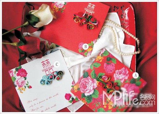 Красивые китайские свадебные приглашения 