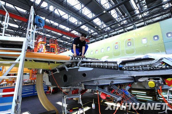 Самолет ?Эйрбас A-320? впервые оснащен крыльями китайского производства 