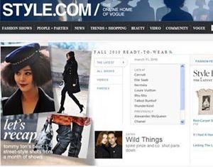 Фань Бинбин появилась на странице популярного Веб-сайта о моде
