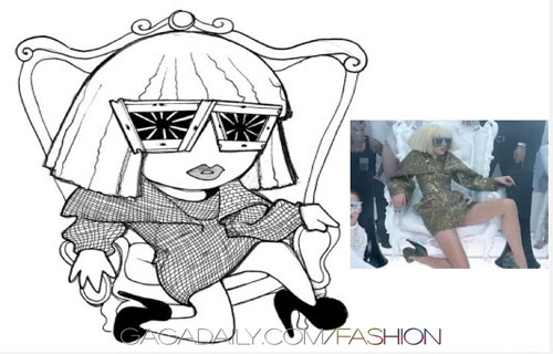Карикатурные образы певицы Леди Гага 
