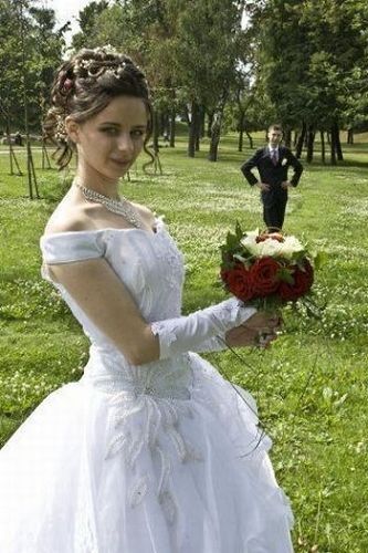 Необычные свадебные снимки!