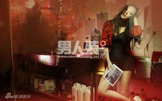 Актрива Чинь Лань попала на обложку модного журнала «FHM»