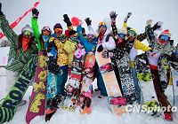 В Канасе собрались любители лыжного спорта