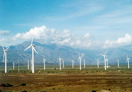 Достопримечательность Урумчи – ветровая электростанция в Дабаньчэне