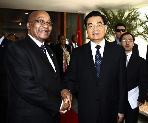 Встреча Ху Цзиньтао с президентом ЮАР