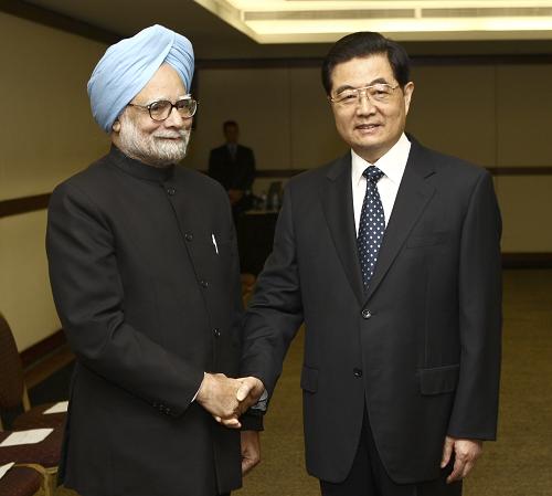 Ху Цзиньтао встретился с премьер-министром Индии М. Сингхом