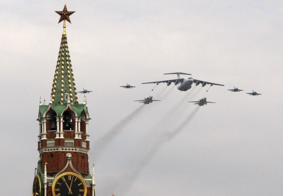 Репетиция парада военно-воздушных войск в России