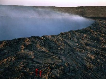 Вулкан Эртале в Эфиопии