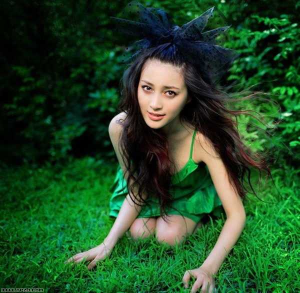 Красавица Гань Тинтин в образе лесной феи 
