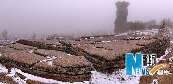 Восхитительный каменный лес в степях Внутренней Монголии КНР