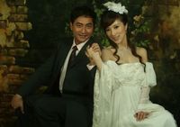 Свадебные фотографии актрисы Цзинь Цяоцяо