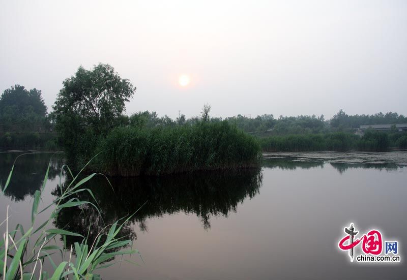 Парк водно-болотных угодий в городе Цзаочжуан провинции Шаньдун