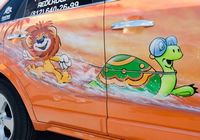 Красивые аэрографические рисунки на автомобилях