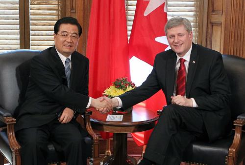 Переговоры Ху Цзиньтао с премьер-министром Канады С. Харпером