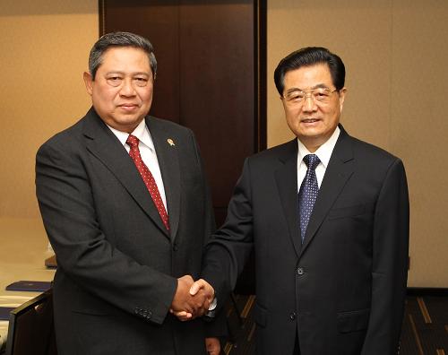 Ху Цзиньтао встретился с президентом Индонезии Сусило Бамбангом Юдхойоно