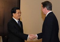 Ху Цзиньтао встретился с премьер-министром Великобритании