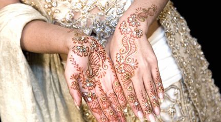 Живопись на руках индийских женщин 4