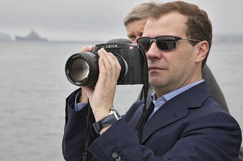 Любитель фотографии – президент России Медведев