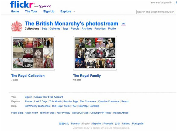 Королева Великобритании Елизавета II открыла альбом на «flickr» и опубликовала более 600 ценных фотографий королевской семьи