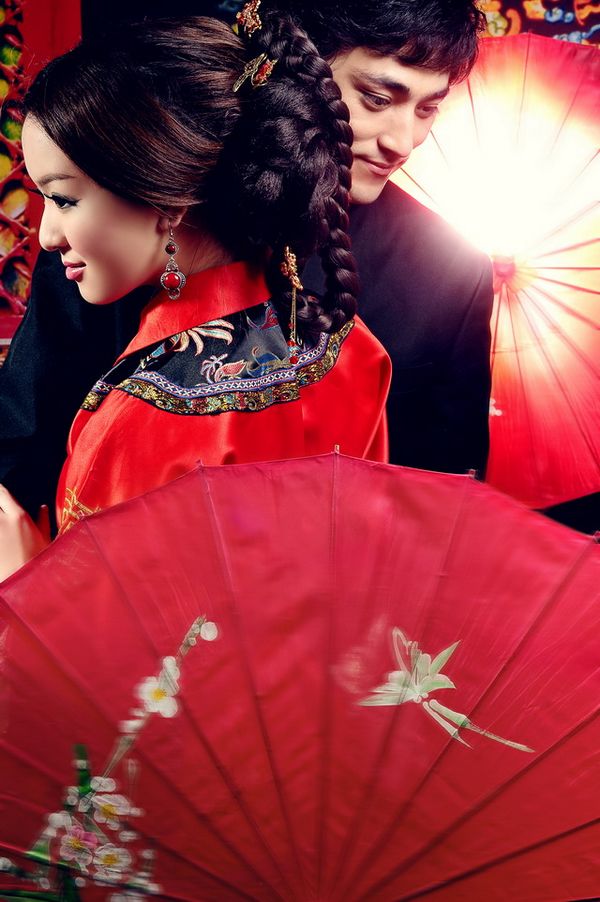 Красивые классические свадебные платья в китайском стиле 