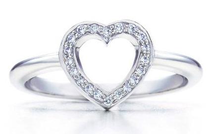 Классические сердцевидные кольца от бренда «Tiffany» 1