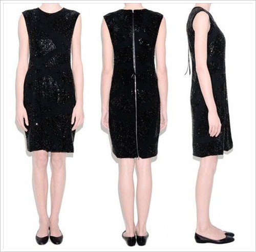 19 классических черных платьев с кристаллами