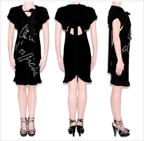 19 классических черных платьев с кристаллами