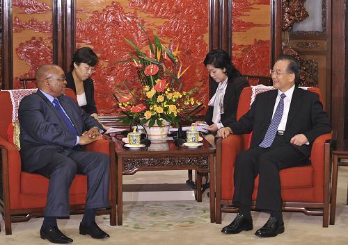 Встреча премьера Госсовета КНР с президентом ЮАР