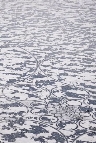 Крупнейшее художественное произведение в мире – рисунок на льду Байкала от Джима Деневана 