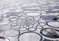 Крупнейшее художественное произведение в мире – рисунок на льду Байкала от Джима Деневана