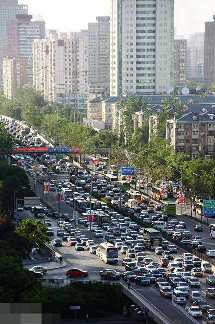 Изумительные пробки в Пекине 