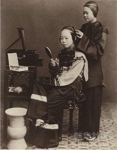 Модные прически китайских женщин в 19-м веке