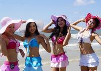Красавицы на Конкурсе послов залива Бэйбувань на пляже